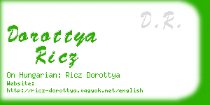 dorottya ricz business card